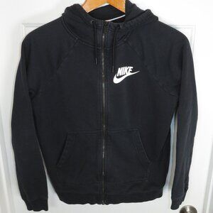 Nike Full Zip Hoodie Womens Small Sportswear Rally Fitness Training AJ7361-010